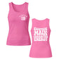 Main Character Energy Double Sided 18 Birthday Ladies Tank Top