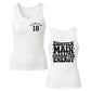 Main Character Energy Double Sided 18 Birthday Ladies Tank Top