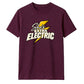 She's Electric T-Shirt | Retro Lightning Bolt Graphic Slogan Tee