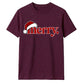Classic retro santa hat typography Christmas Unisex T-Shirt