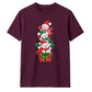 Delightful stacked snowmen graphic Christmas Unisex T-Shirt