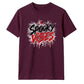 Dripping blood text spooky vibes Halloween Unisex t-shirt