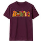Fall GOBBLE turkey block text Thanksgiving Unisex T-Shirt