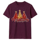 Glittering red gold tree print Christmas Unisex T-Shirt