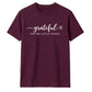 Grateful for little things text Thanksgiving Unisex T-Shirt