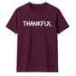 Minimalist THANKFUL block text Thanksgiving Unisex T-Shirt