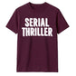 Retro 3D Block Text Serial Thriller Graphic Unisex T-Shirt