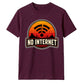 Retro Desert Sunset No Internet Graphic Unisex T-Shirt