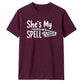 Skeleton hand spell quote graphic Halloween Unisex t-shirt
