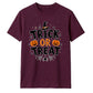 Spooky spider web text graphic Halloween Unisex t-shirt