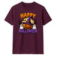 Witch hat pumpkin ghosts graphic Halloween Unisex t-shirt