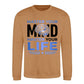 Master Your Mind Life Slogan Graphic Unisex Sweatshirt