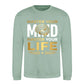 Master Your Mind Life Slogan Graphic Unisex Sweatshirt