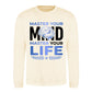 Master Your Mind Life Slogan Graphic Unisex Sweatshirt