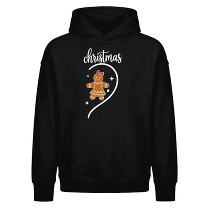 Sweet Lady Gingerbread Heart Christmas Oversized Hoodie