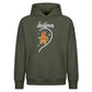 Sweet Lady Gingerbread Heart Christmas Oversized Hoodie