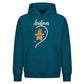 Sweet Lady Gingerbread Heart Christmas Oversized Hoodie