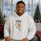 Matching Gingerbread Half Heart Christmas Oversized Hoodie