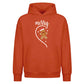 Matching Gingerbread Half Heart Christmas Oversized Hoodie