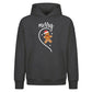 Matching Gingerbread Half Heart Christmas Oversized Hoodie