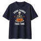 Meditating skeleton quote funny Halloween Oversized T-Shirt