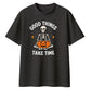 Meditating skeleton quote funny Halloween Oversized T-Shirt