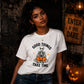 Meditating skeleton quote graphic Halloween ladies t-shirt