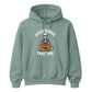 Meditating yoga skeleton pumpkin Halloween Unisex Hoodie