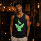 Menacing eerie phantom art Glow in the Dark Tank Top Men