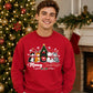 Meowy Cat Tree Graphic Print Christmas Unisex Sweatshirt