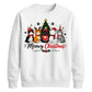 Meowy Cat Tree Graphic Print Christmas Unisex Sweatshirt