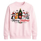Meowy Cat Tree Graphic Print Christmas Unisex Sweatshirt