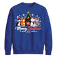 Meowy Cat Tree Graphic Print Christmas Unisex Sweatshirt