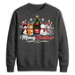 Meowy Cat Tree Graphic Print Christmas Unisex Sweatshirt
