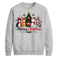 Meowy Cat Tree Graphic Print Christmas Unisex Sweatshirt