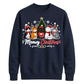 Meowy Cat Tree Graphic Print Christmas Unisex Sweatshirt