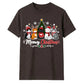 Meowy Festive Kittens Tree Graphic Christmas Unisex T-Shirt