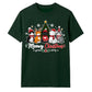 Meowy Festive Kittens Tree Graphic Christmas Unisex T-Shirt