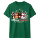 Meowy Festive Kittens Tree Graphic Christmas Unisex T-Shirt