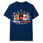 Meowy Festive Kittens Tree Graphic Christmas Unisex T-Shirt