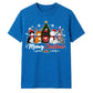 Meowy Festive Kittens Tree Graphic Christmas Unisex T-Shirt