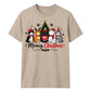 Meowy Festive Kittens Tree Graphic Christmas Unisex T-Shirt
