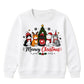 Meowy Kittens Festive Tree Graphic Christmas Kids Sweatshirt
