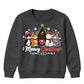 Meowy Kittens Festive Tree Graphic Christmas Kids Sweatshirt