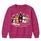 Meowy Kittens Festive Tree Graphic Christmas Kids Sweatshirt
