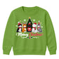 Meowy Kittens Festive Tree Graphic Christmas Kids Sweatshirt