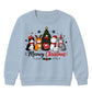 Meowy Kittens Festive Tree Graphic Christmas Kids Sweatshirt
