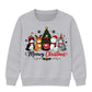 Meowy Kittens Festive Tree Graphic Christmas Kids Sweatshirt