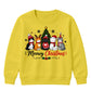 Meowy Kittens Festive Tree Graphic Christmas Kids Sweatshirt