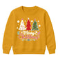 Merry Christmas Three Trees Art Christmas Kids Sweatshirt